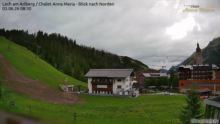 Archiv Foto Webcam Schlegelkopfareal, Lech