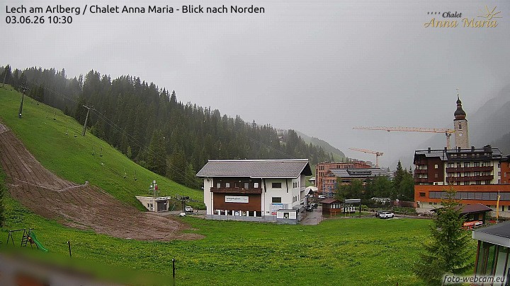 Archiv Foto Webcam Schlegelkopfareal, Lech