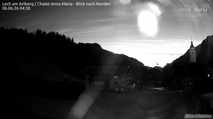 Archived image Webcam Lech (Chalet Anna Maria)