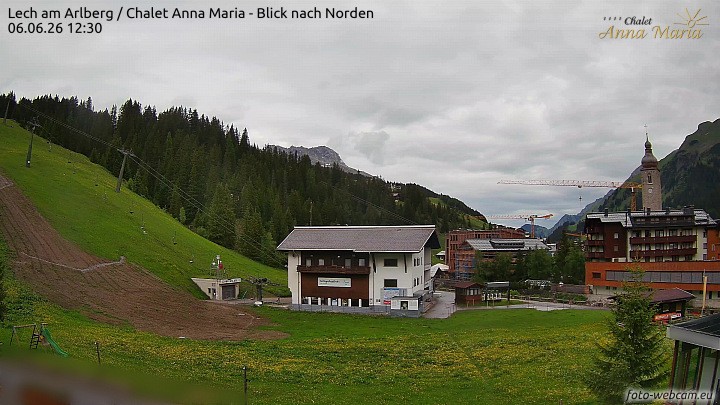 Archived image Webcam Lech (Chalet Anna Maria)