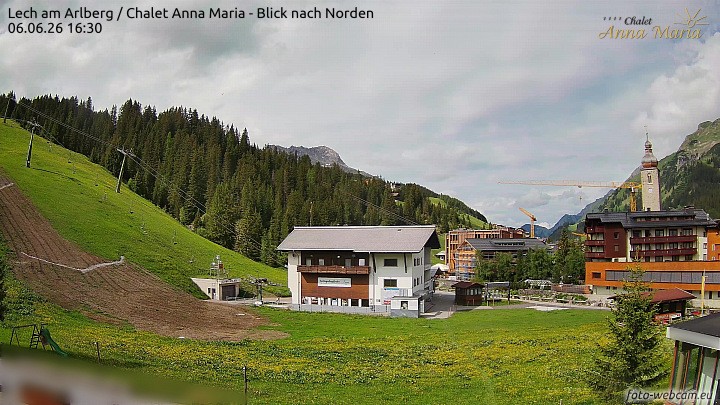 Archiv Foto Webcam Schlegelkopfareal, Lech