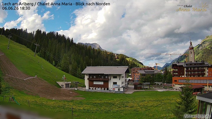 Archiv Foto Webcam Schlegelkopfareal, Lech