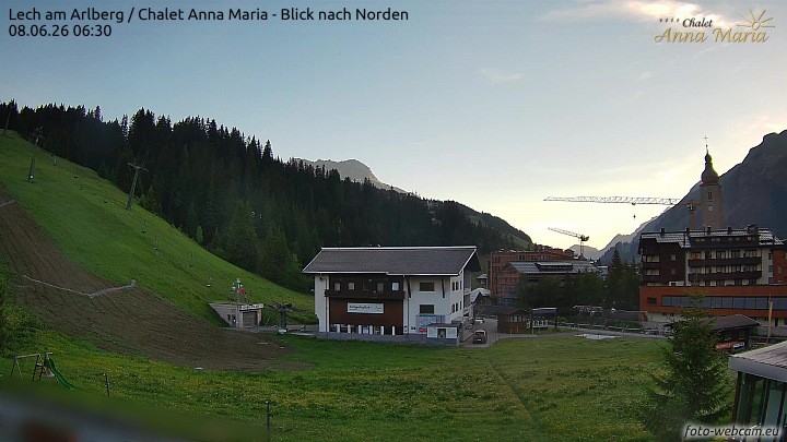 Archiv Foto Webcam Schlegelkopfareal, Lech