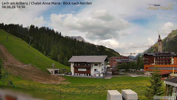 Archived image Webcam Lech (Chalet Anna Maria)