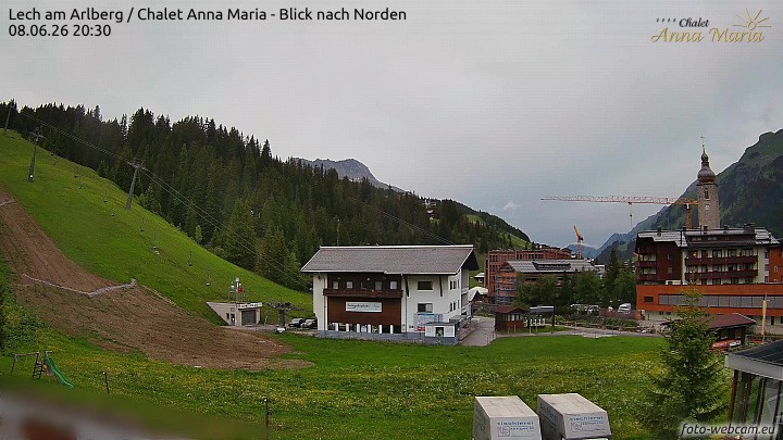Archived image Webcam Lech (Chalet Anna Maria)