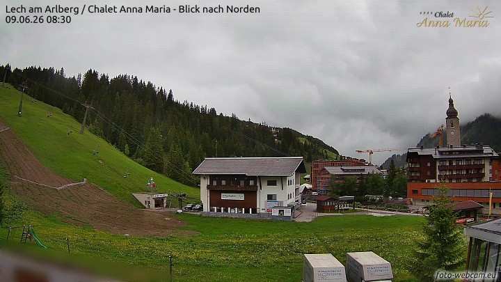 Archived image Webcam Lech (Chalet Anna Maria)