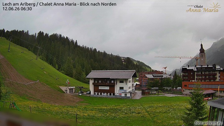 Archiv Foto Webcam Schlegelkopfareal, Lech