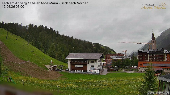 Archiv Foto Webcam Schlegelkopfareal, Lech