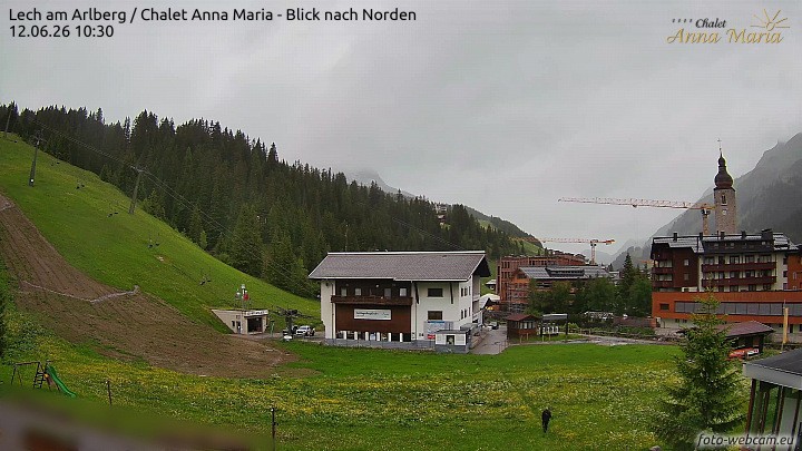 Archived image Webcam Lech (Chalet Anna Maria)
