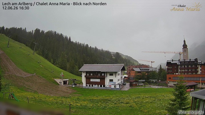 Archived image Webcam Lech (Chalet Anna Maria)