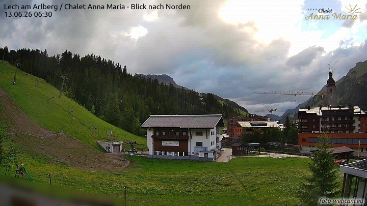 Archiv Foto Webcam Schlegelkopfareal, Lech
