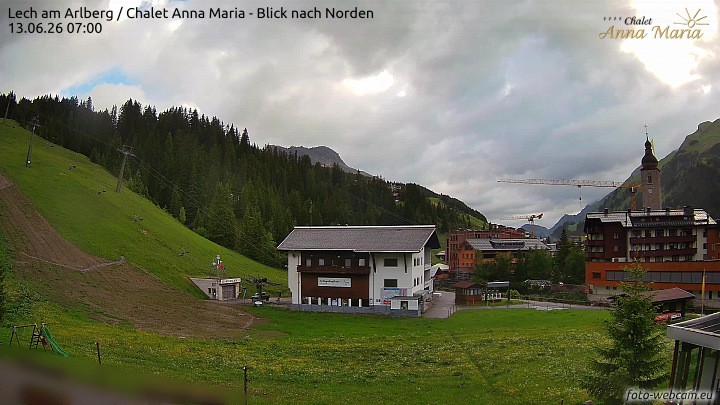 Archiv Foto Webcam Schlegelkopfareal, Lech