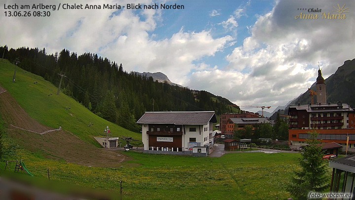 Archiv Foto Webcam Schlegelkopfareal, Lech