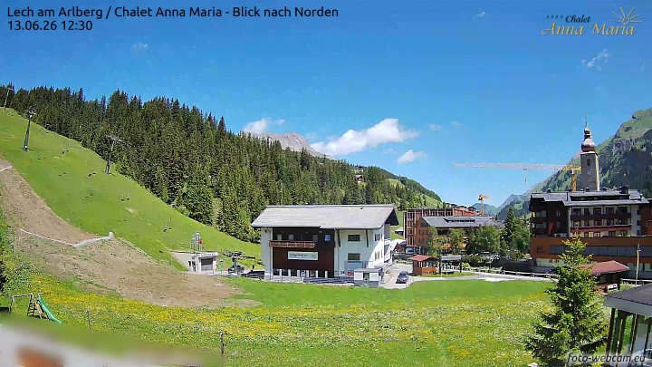 Archiv Foto Webcam Schlegelkopfareal, Lech
