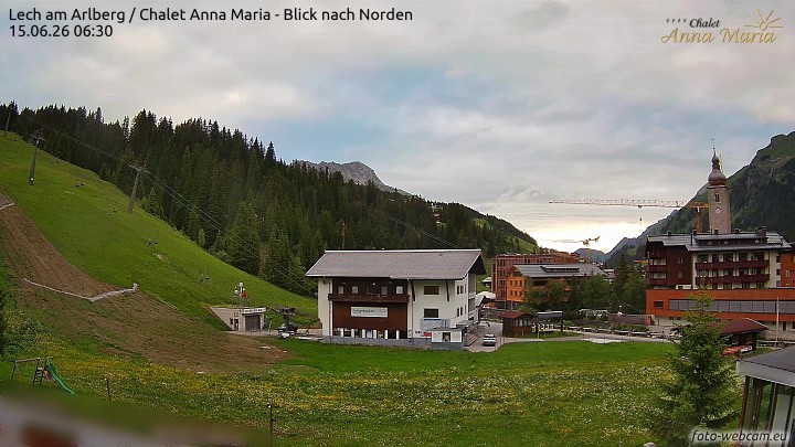 Archiv Foto Webcam Schlegelkopfareal, Lech