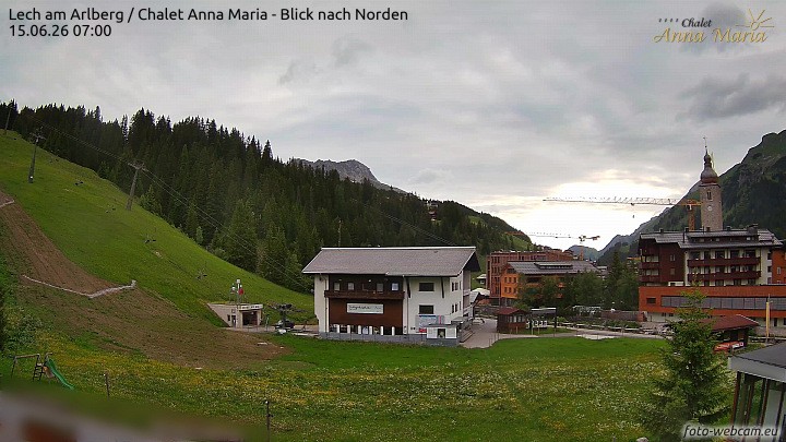 Archiv Foto Webcam Schlegelkopfareal, Lech