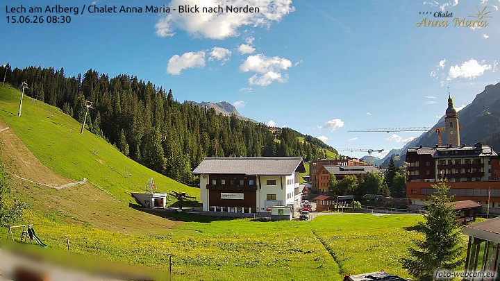 Archiv Foto Webcam Schlegelkopfareal, Lech