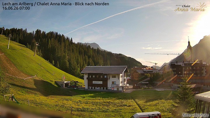 Archiv Foto Webcam Schlegelkopfareal, Lech