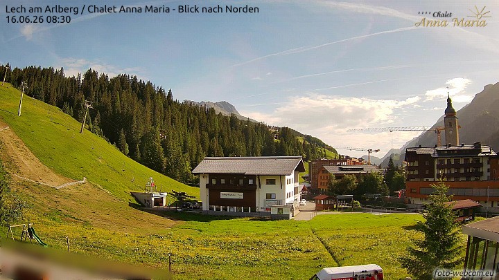 Archiv Foto Webcam Schlegelkopfareal, Lech