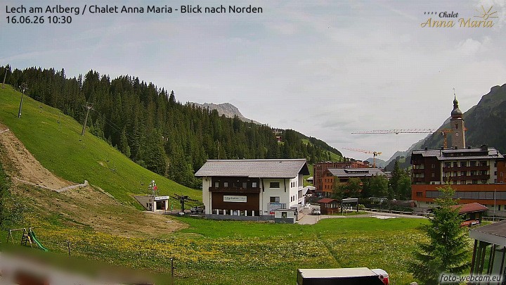 Archiv Foto Webcam Schlegelkopfareal, Lech