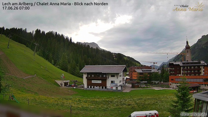 Archiv Foto Webcam Schlegelkopfareal, Lech