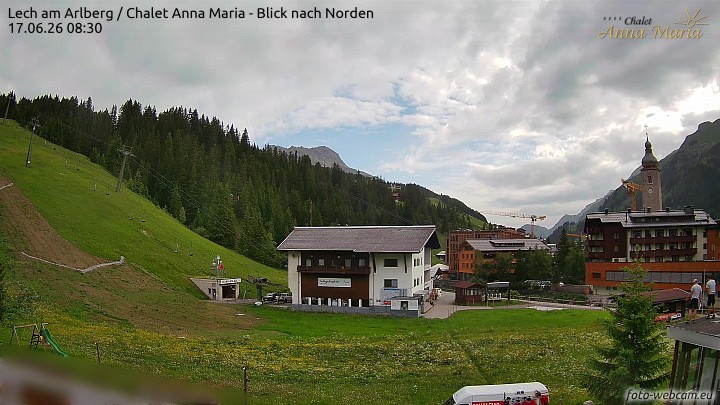 Archiv Foto Webcam Schlegelkopfareal, Lech