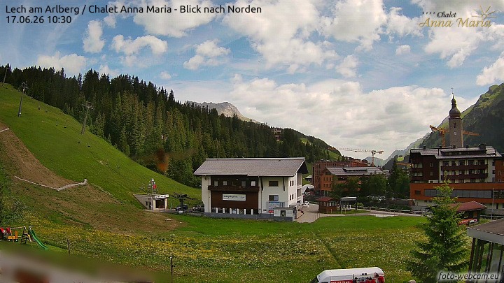 Archiv Foto Webcam Schlegelkopfareal, Lech