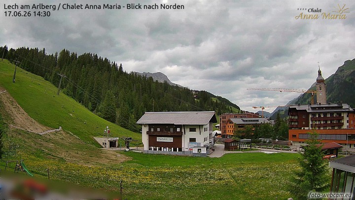 Archiv Foto Webcam Schlegelkopfareal, Lech
