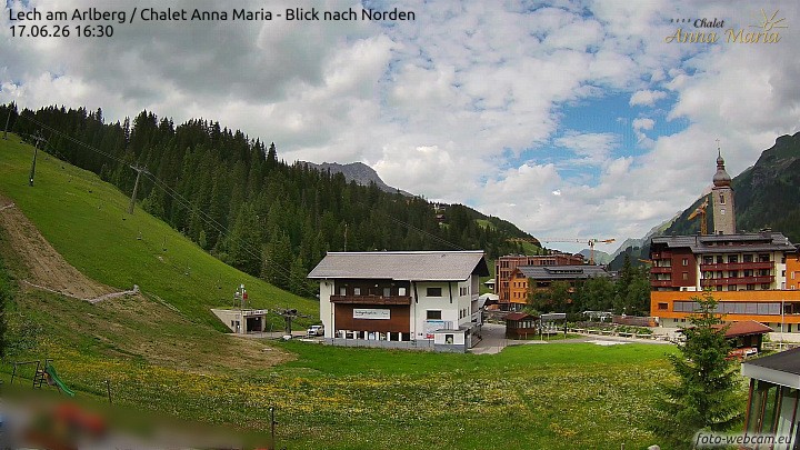 Archiv Foto Webcam Schlegelkopfareal, Lech