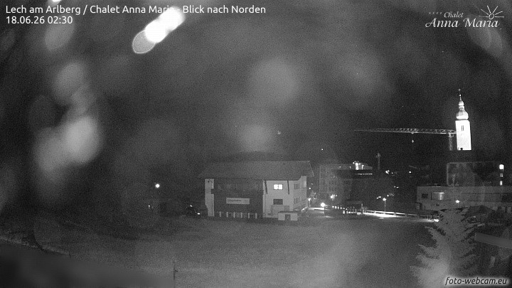 Archived image Webcam Lech (Chalet Anna Maria)