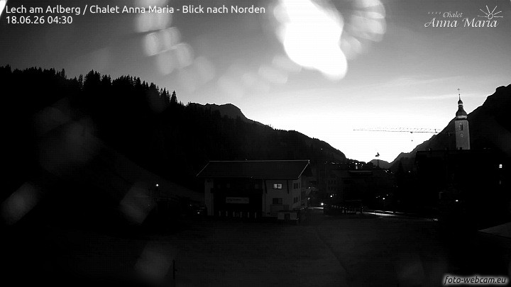 Archived image Webcam Lech (Chalet Anna Maria)