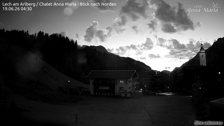 Archiv Foto Webcam Schlegelkopfareal, Lech