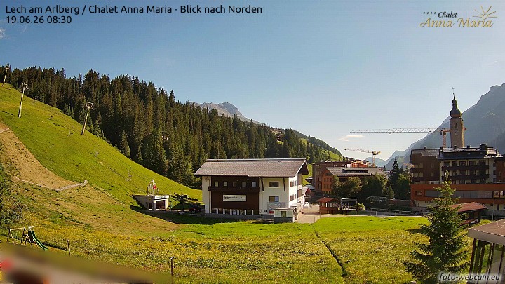 Archiv Foto Webcam Schlegelkopfareal, Lech
