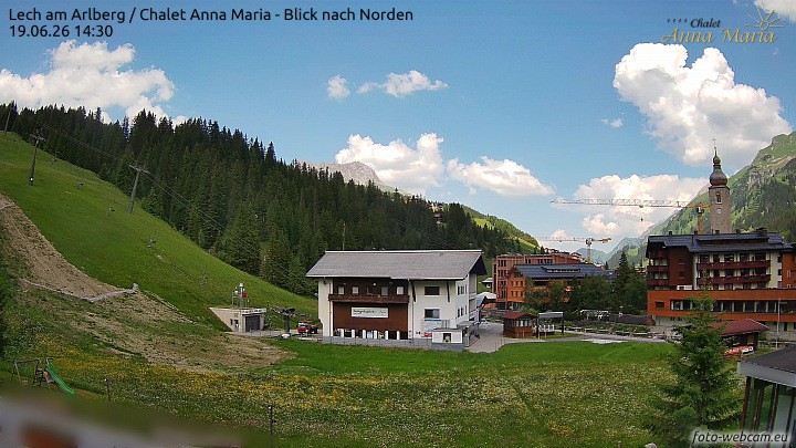 Archiv Foto Webcam Schlegelkopfareal, Lech