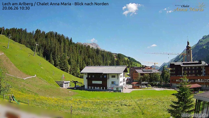 Archiv Foto Webcam Schlegelkopfareal, Lech