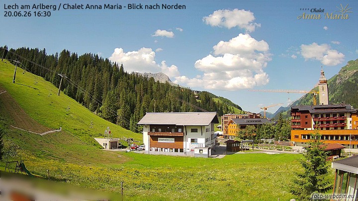 Archiv Foto Webcam Schlegelkopfareal, Lech