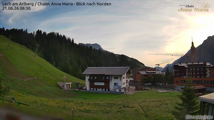 Archiv Foto Webcam Schlegelkopfareal, Lech