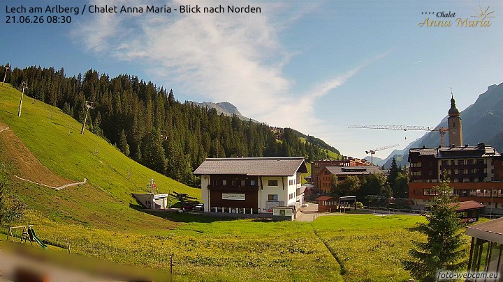Archiv Foto Webcam Schlegelkopfareal, Lech
