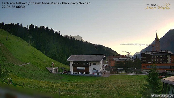 Archiv Foto Webcam Schlegelkopfareal, Lech