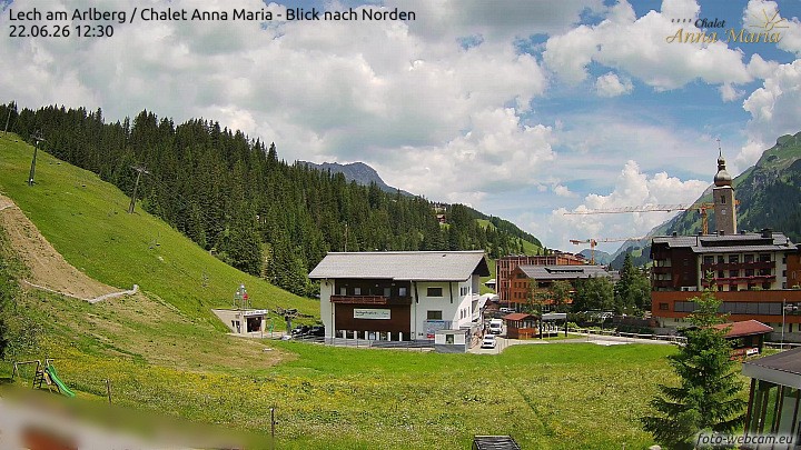 Archiv Foto Webcam Schlegelkopfareal, Lech