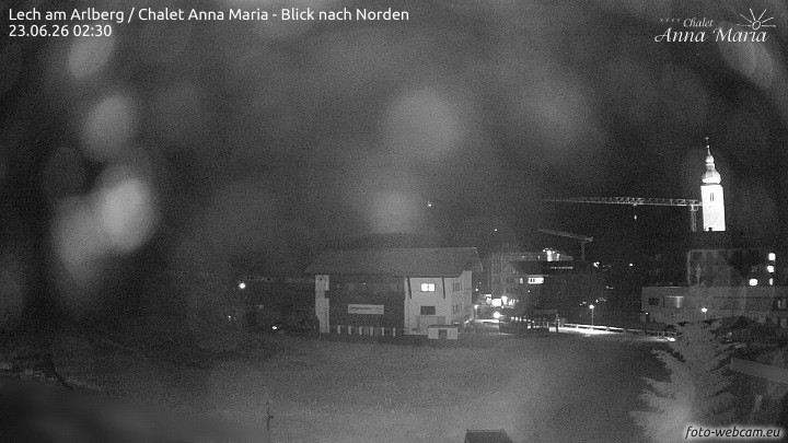 Archived image Webcam Lech (Chalet Anna Maria)