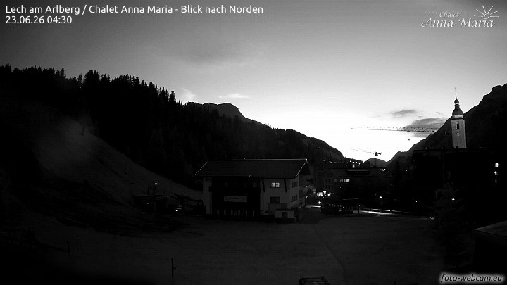 Archived image Webcam Lech (Chalet Anna Maria)