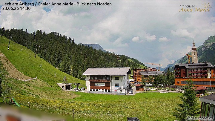 Archiv Foto Webcam Schlegelkopfareal, Lech