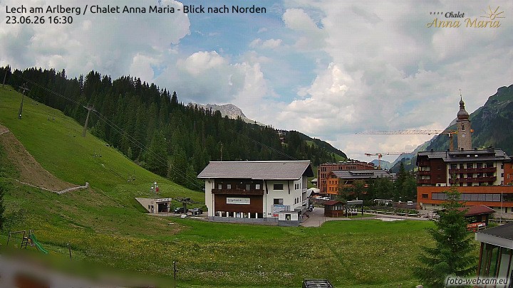 Archiv Foto Webcam Schlegelkopfareal, Lech