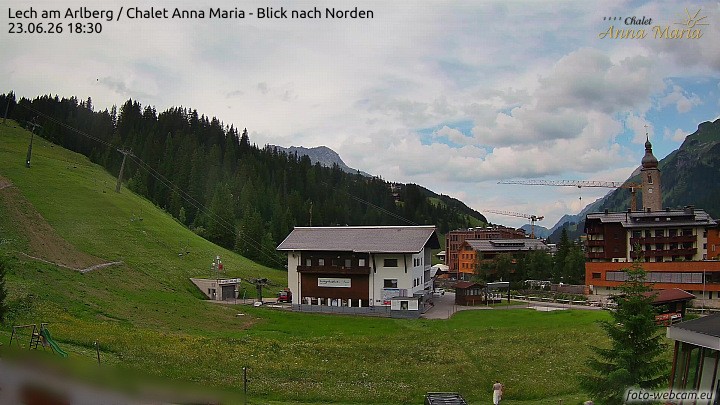 Archiv Foto Webcam Schlegelkopfareal, Lech