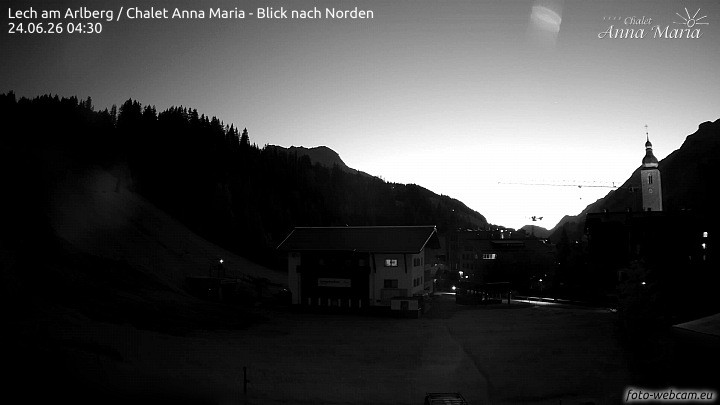 Archived image Webcam Lech (Chalet Anna Maria)