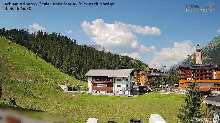 Archived image Webcam Lech (Chalet Anna Maria)