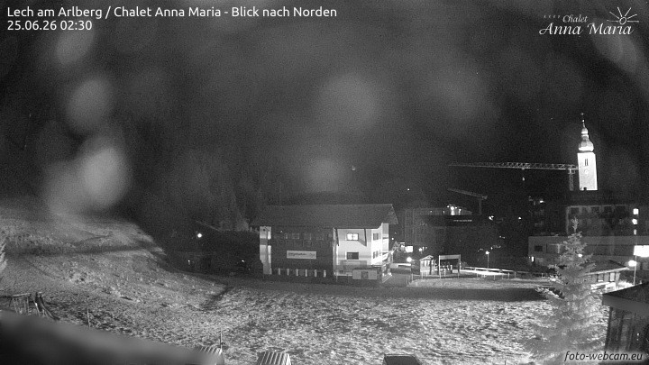 Archived image Webcam Lech (Chalet Anna Maria)
