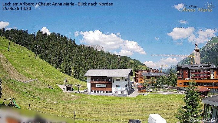 Archived image Webcam Lech (Chalet Anna Maria)