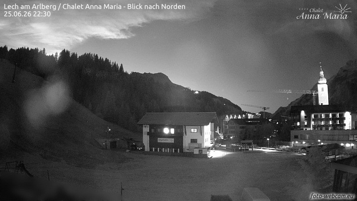 Archived image Webcam Lech (Chalet Anna Maria)